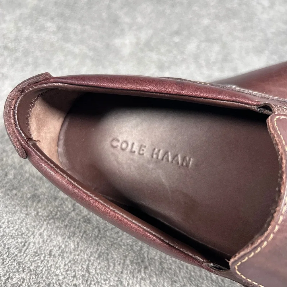 Cole Haan Loafer Tucker Venetian Mens 8.5 W Mahogany Brown Leather C04059